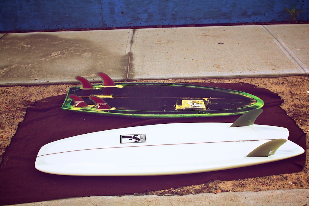 shovel fish from stephen jumper quad and twin fin