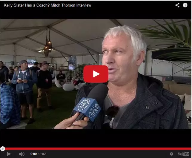 Mitch Thorson interviewed at the Margaret's River Pro.