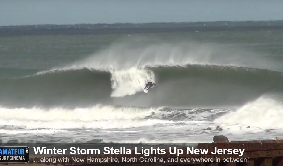 winter storm stella new jersey surfing