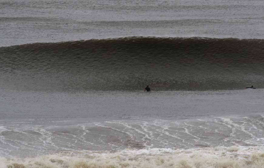 surfing hurricane irene waves in new jersey