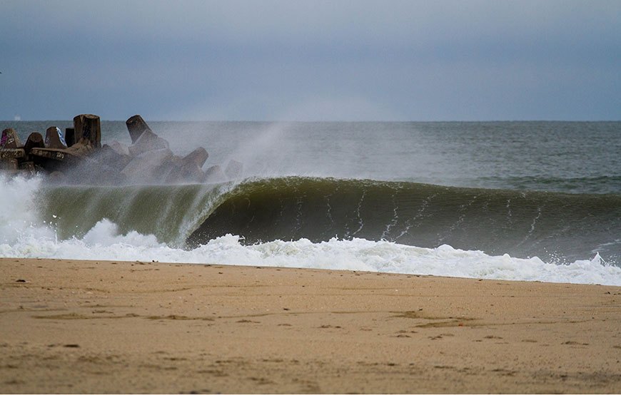 Surfing New Jersey NorEaster