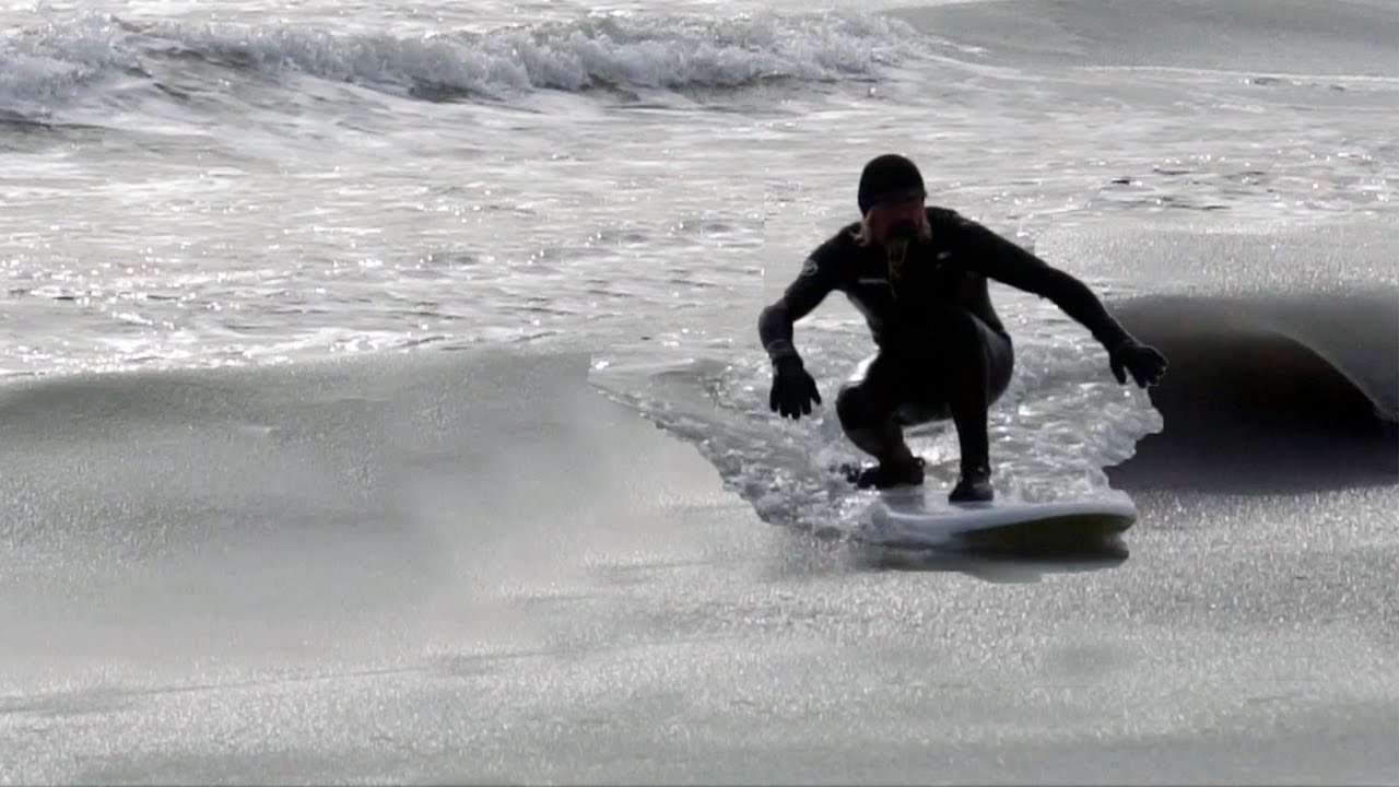 Frozen waves in New Jersey