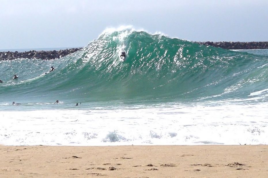 Big Waves at Newport Wedge