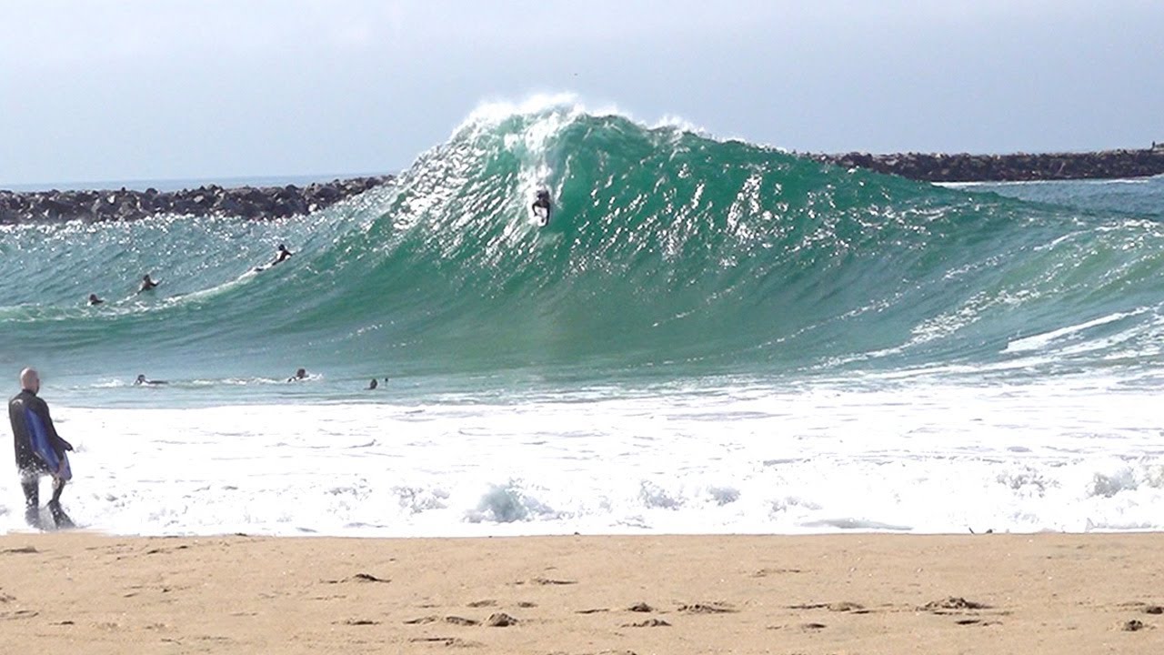 Big Waves at Newport Wedge