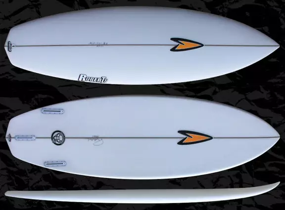 roberts surfboards white diamond