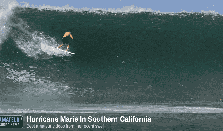 big surf in california hurricane marie