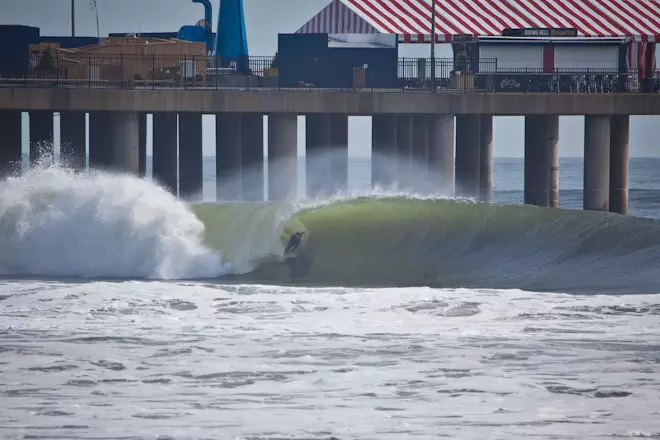 Big Waves Surfing Atlantic City Hurricane