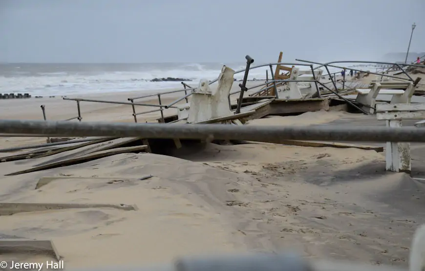 Hurricane Sandy NJ Beach Damage