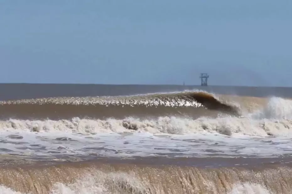 surfing big waves in texas