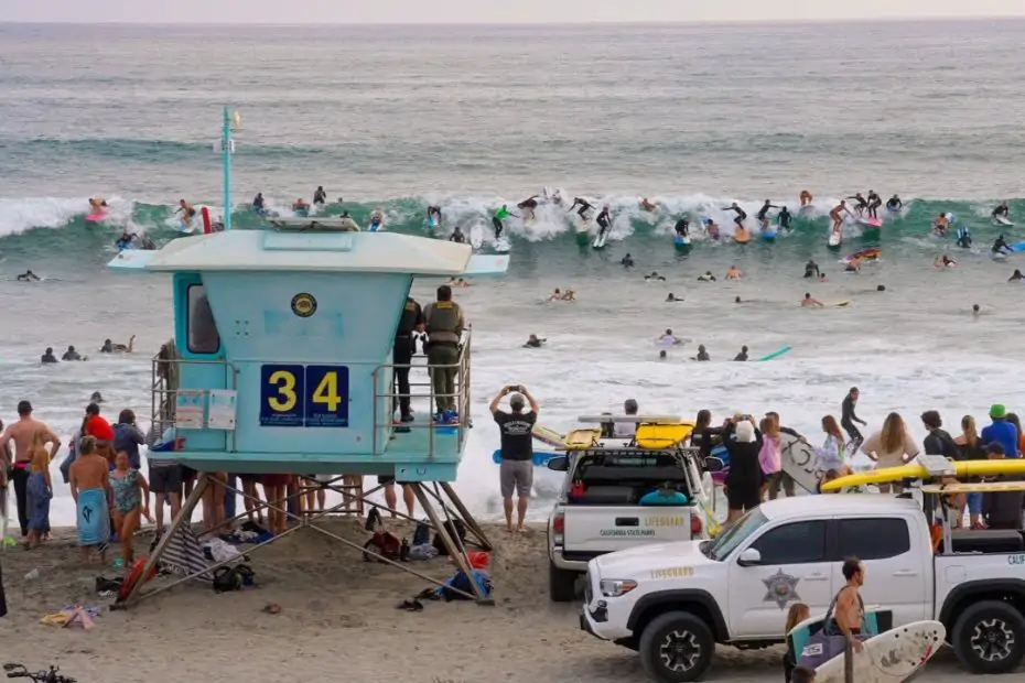 san diegos most crowded surf spot